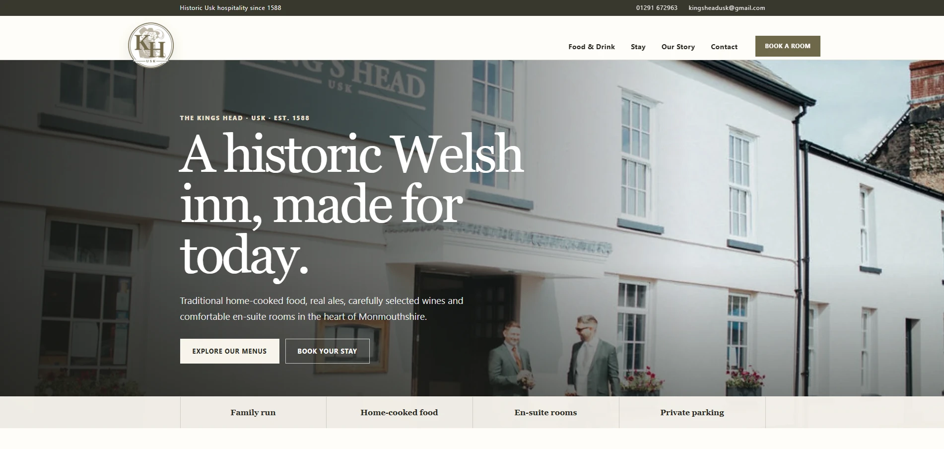 The Kings Head website