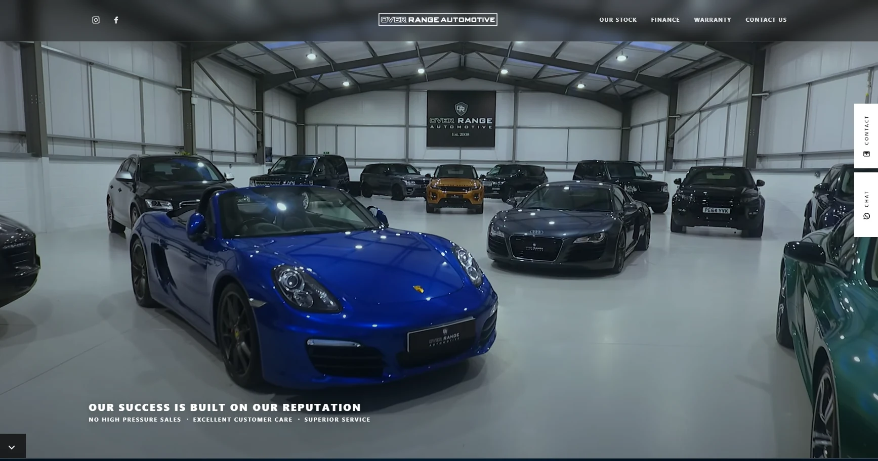 Overrange Automotive website