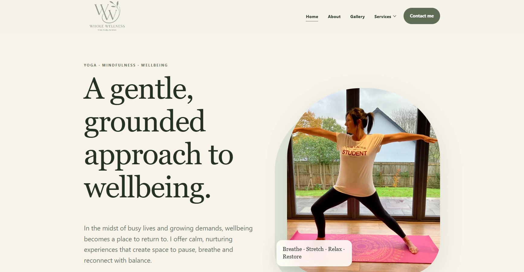 Whole Wellness website