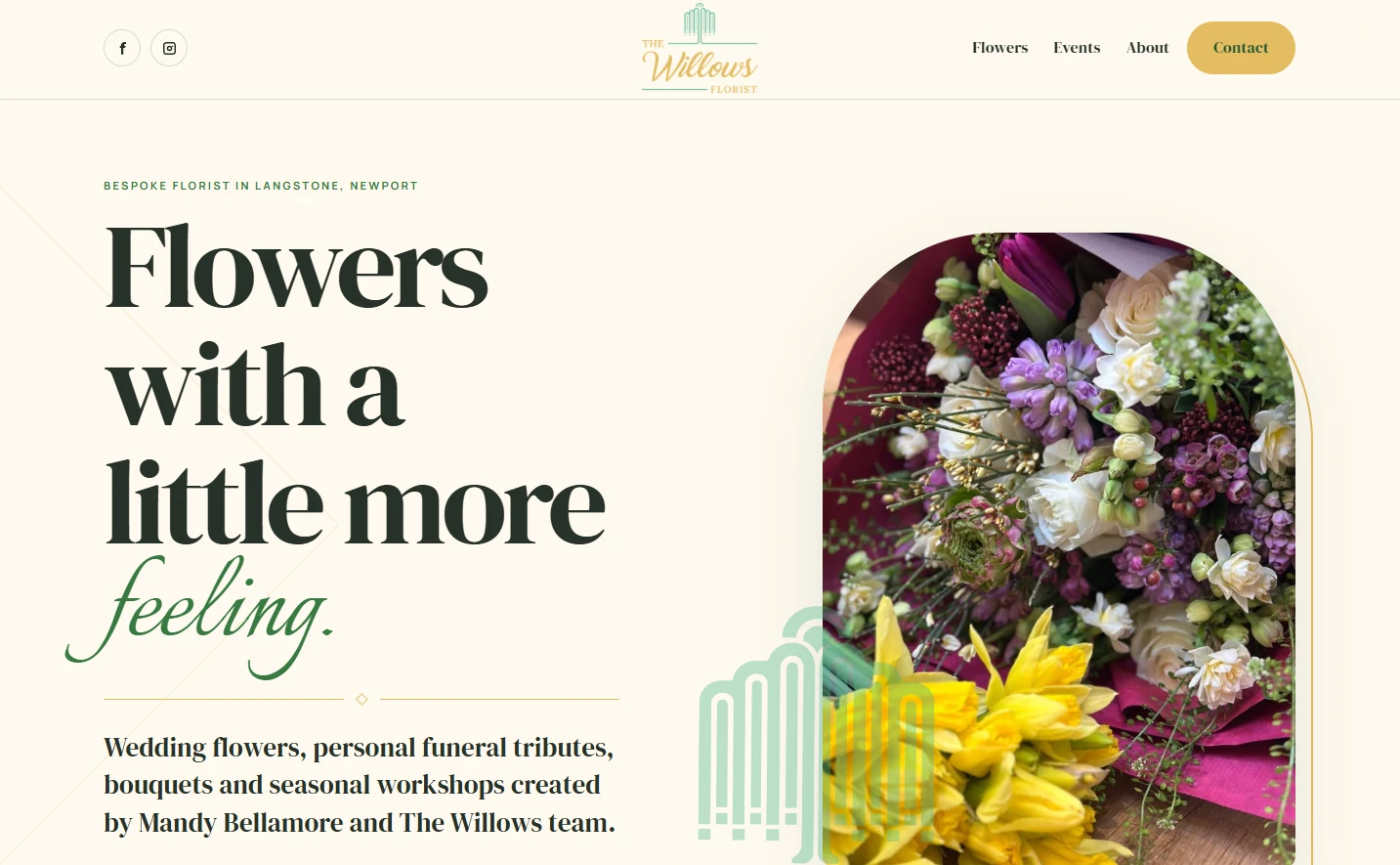 The Willows Florist website